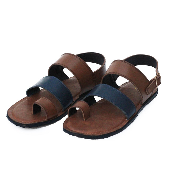 Mustard Color Leather Sandals For Men