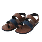 Mustard Color Leather Sandals For Men