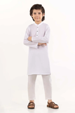 White Kameez Shalwar Set For Boys