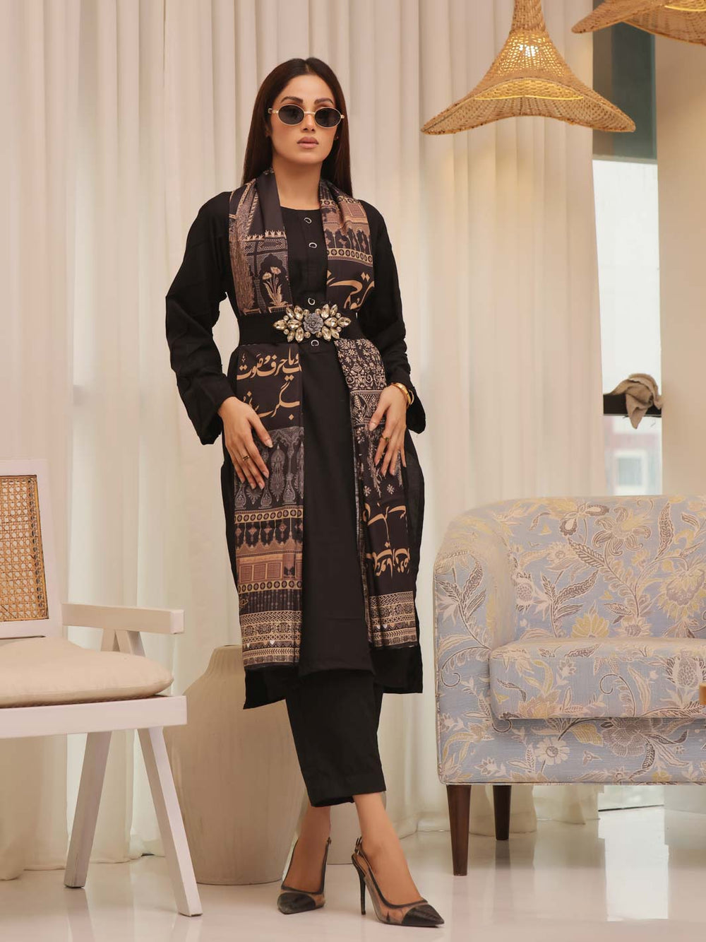 Calligraphed Odhni – Where Words Become Wear For Women