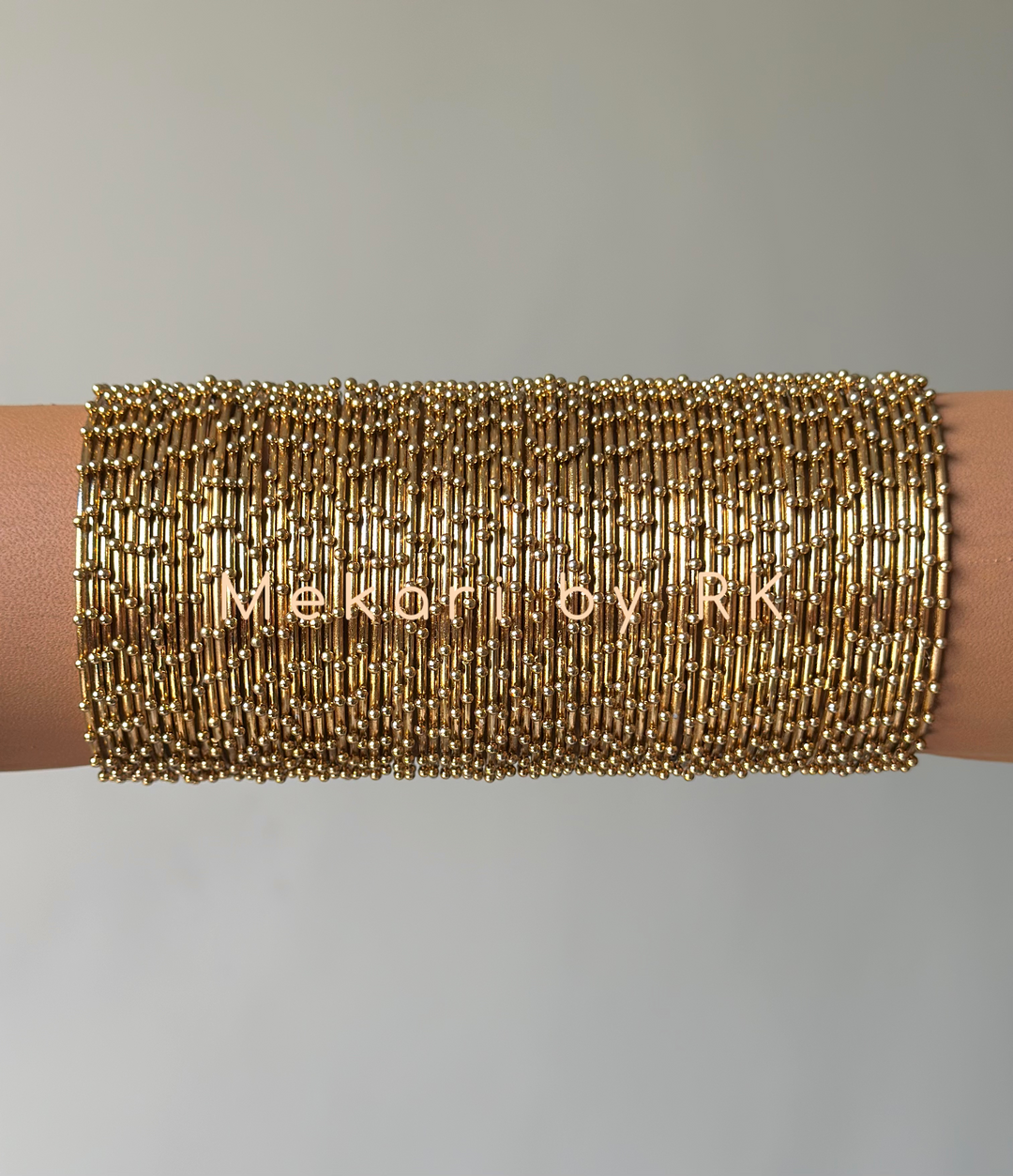 Golden Beaded Bangles – 1 Dozen | Metal | Available in 3 Sizes For Women
