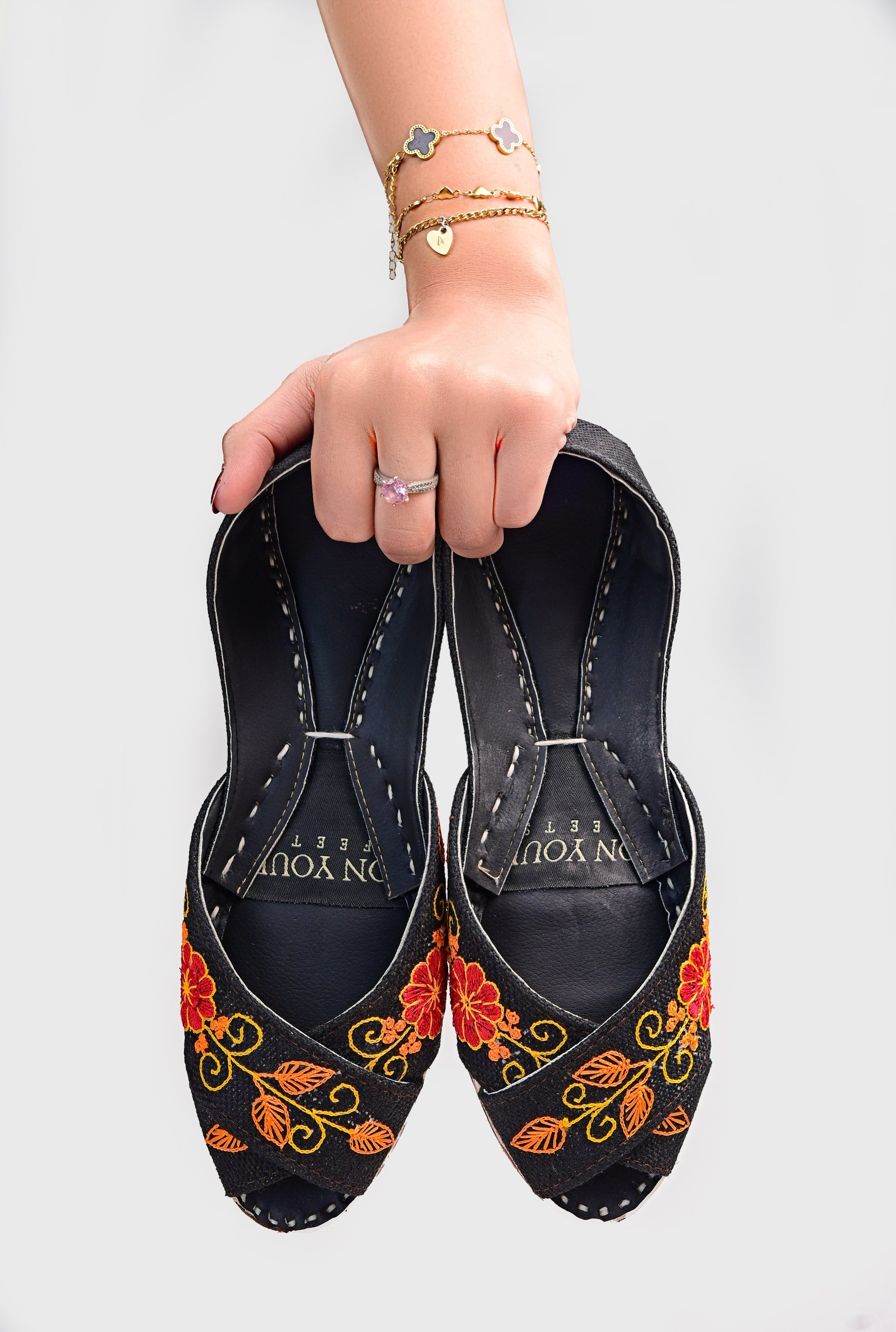 Black Jute Peshawari Khussa – Tradition in Every Step For Women