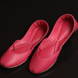 Pink Velvet Khussa – Soft, Stylish & Handcrafted For Women