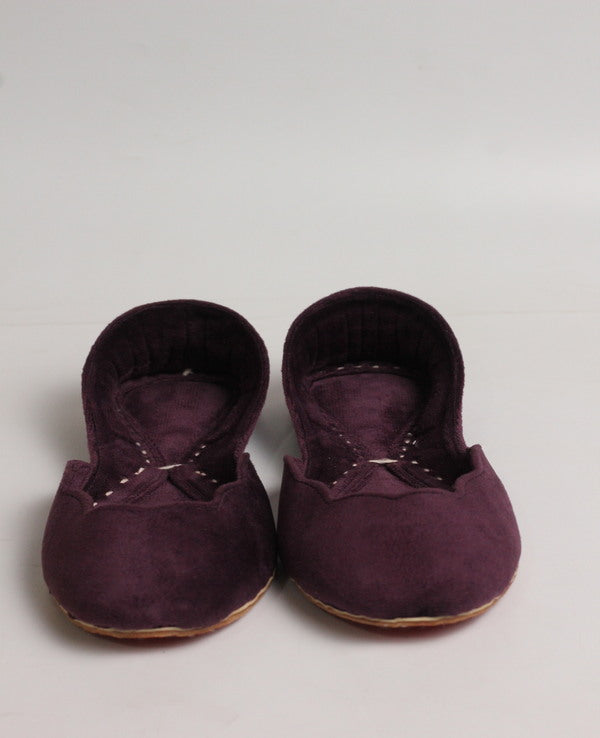 Purple Velvet Khussa – Handcrafted Elegance & Comfort For Women