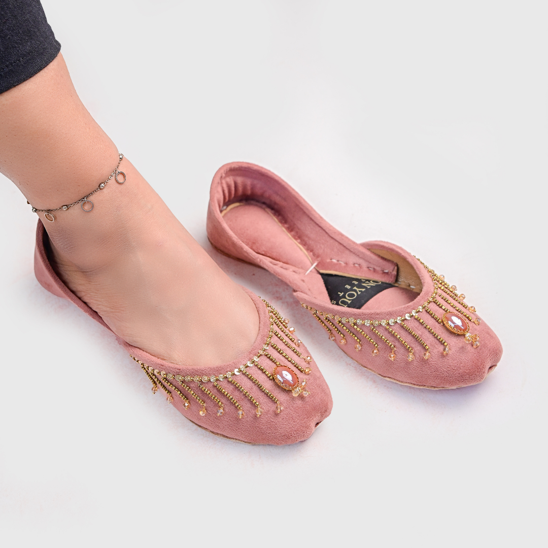 Embellished Velvet Khussa – Handmade Elegance for Every Occasion For Women