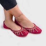 Elegant Velvet Khussa – Handcrafted Comfort & Style For Women