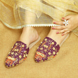 Timeless Grace: Embroidered Mules For Women