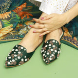 Elegant Embroidered Mules – Art in Every Step For Women