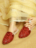 Elegant Steps: Embroidered Mules For Women