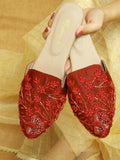 Elegant Steps: Embroidered Mules For Women