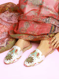 Embroidered Elegance: Mules with a Touch of Art For Women
