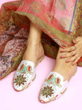 Embroidered Elegance: Mules with a Touch of Art For Women