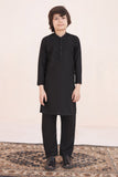 Jade Black Kurta and Trouser Set For Boys