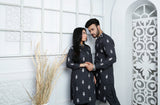 Gray Color Embroidered Kurta & Trouser For Couple