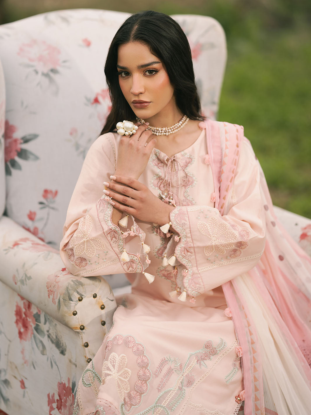 Parizah – Powder Pink Grace with Timeless Charm For Women