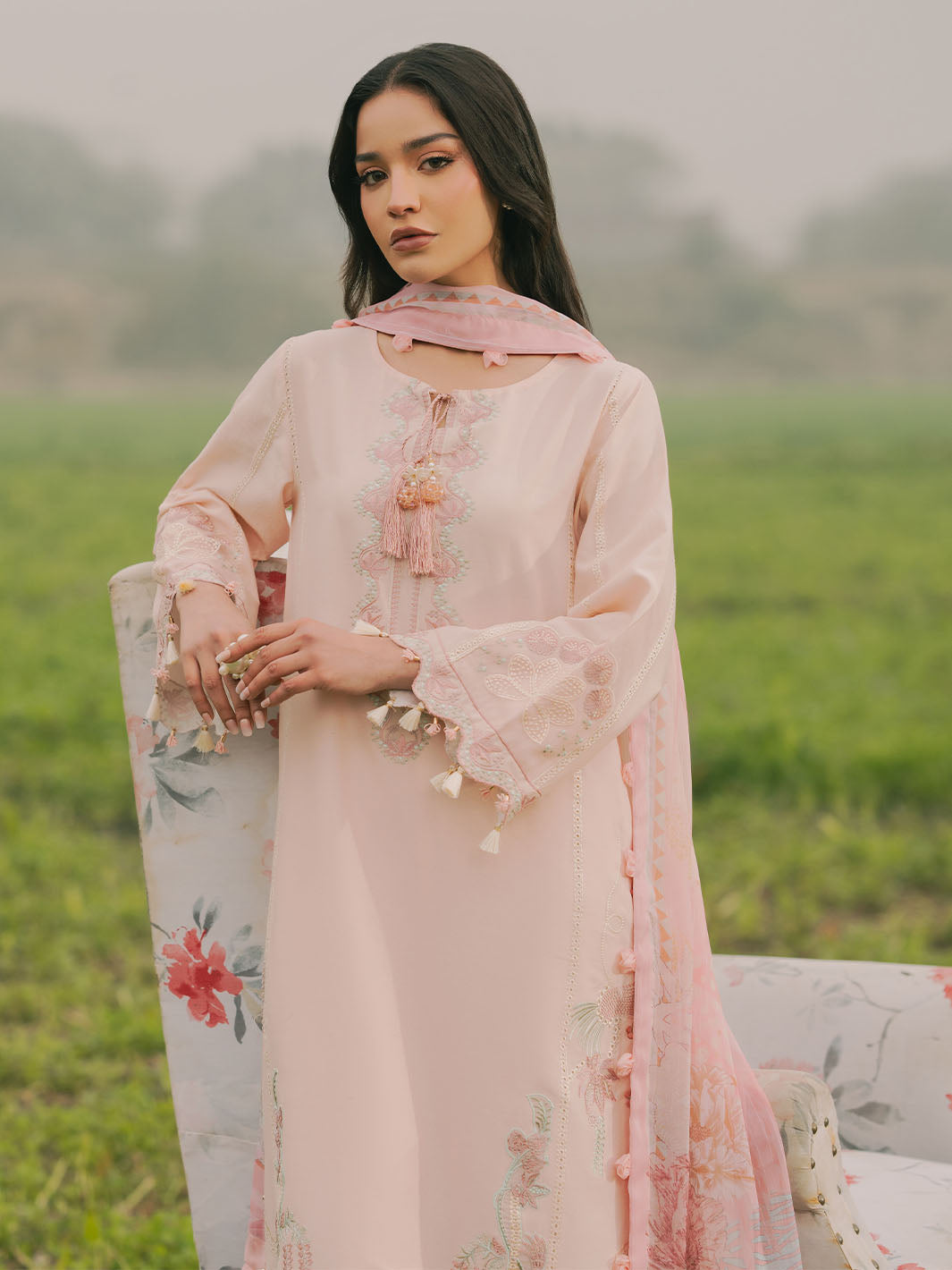 Parizah – Powder Pink Grace with Timeless Charm For Women