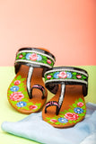 Black Hand-Painted Kolapuri – Bold & Timeless For Women