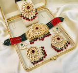ALMAS Kundan Necklace: Antique Elegance