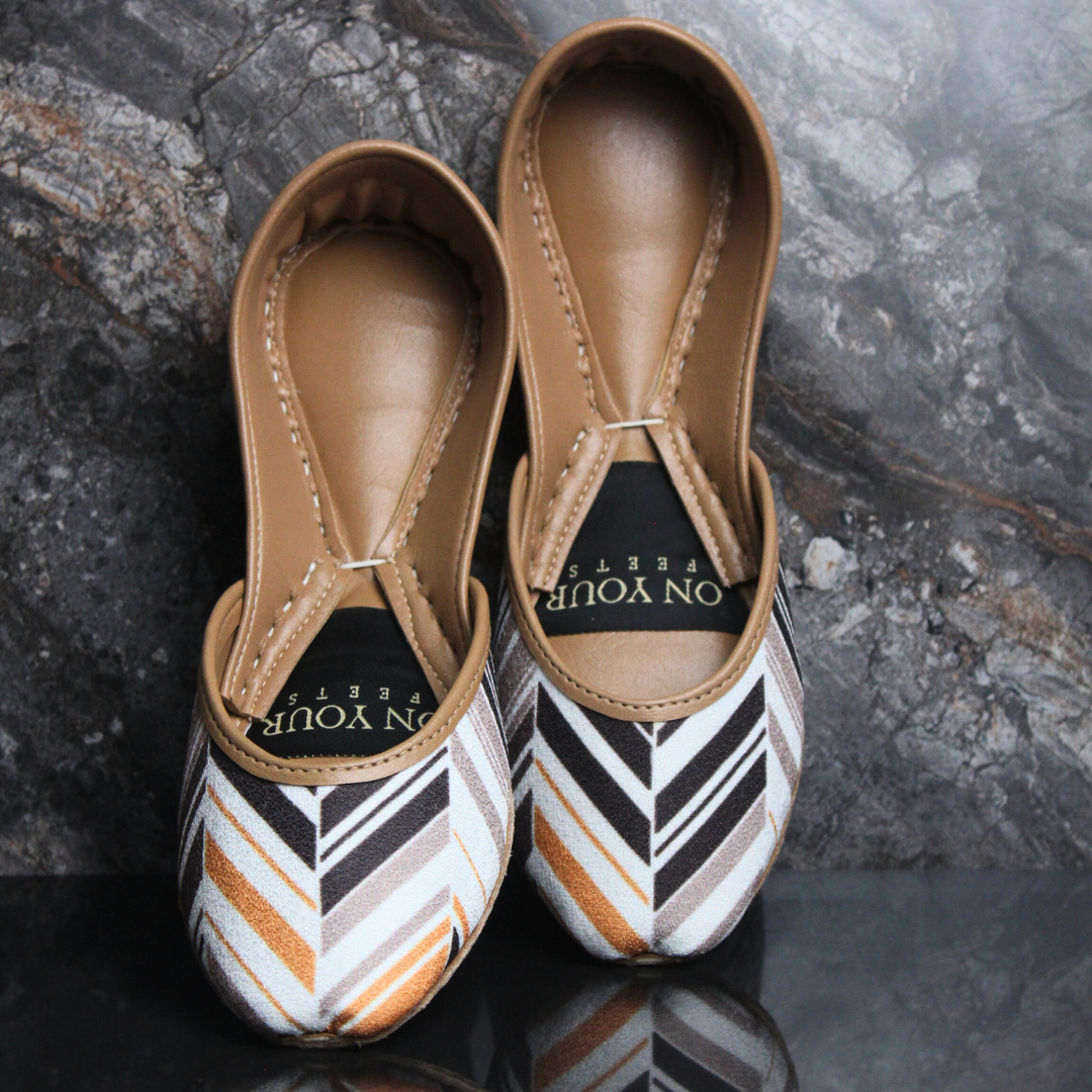 Signature Silk – One-of-a-Kind Printed Khussa For Women