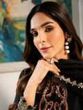 Fahima – Elegant Black Luxury Embroidered Lawn Ensemble Unstitched Suit  For Women