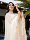 Kubra – Off-White Luxury Embroidered Lawn Ensemble Unstitched Suit  For Women
