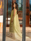 Marwa – Sage Green Luxury Embroidered Lawn Ensemble Unstitched Suit  For Women