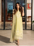 Marwa – Sage Green Luxury Embroidered Lawn Ensemble Unstitched Suit  For Women