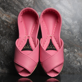 Pink Signature Peshawari Khussa For Women