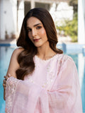 Safa – Powder Pink Luxury Embroidered Ensemble Unstitched Lawn Suit  For Women
