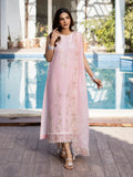 Safa – Powder Pink Luxury Embroidered Ensemble Unstitched Lawn Suit  For Women