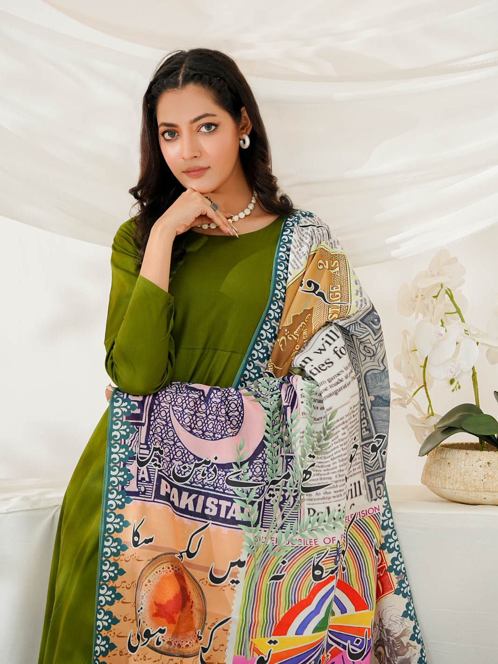 Calligraphed Odhni – Meaning You Can Wear For Women