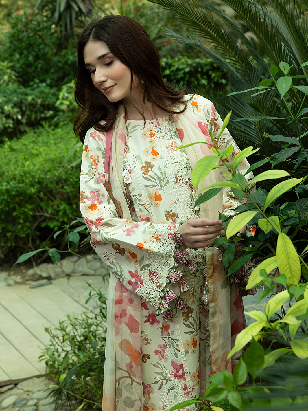 Wisteria – Soft Pastel 3-Piece Unstitched Lawn Suit For Women