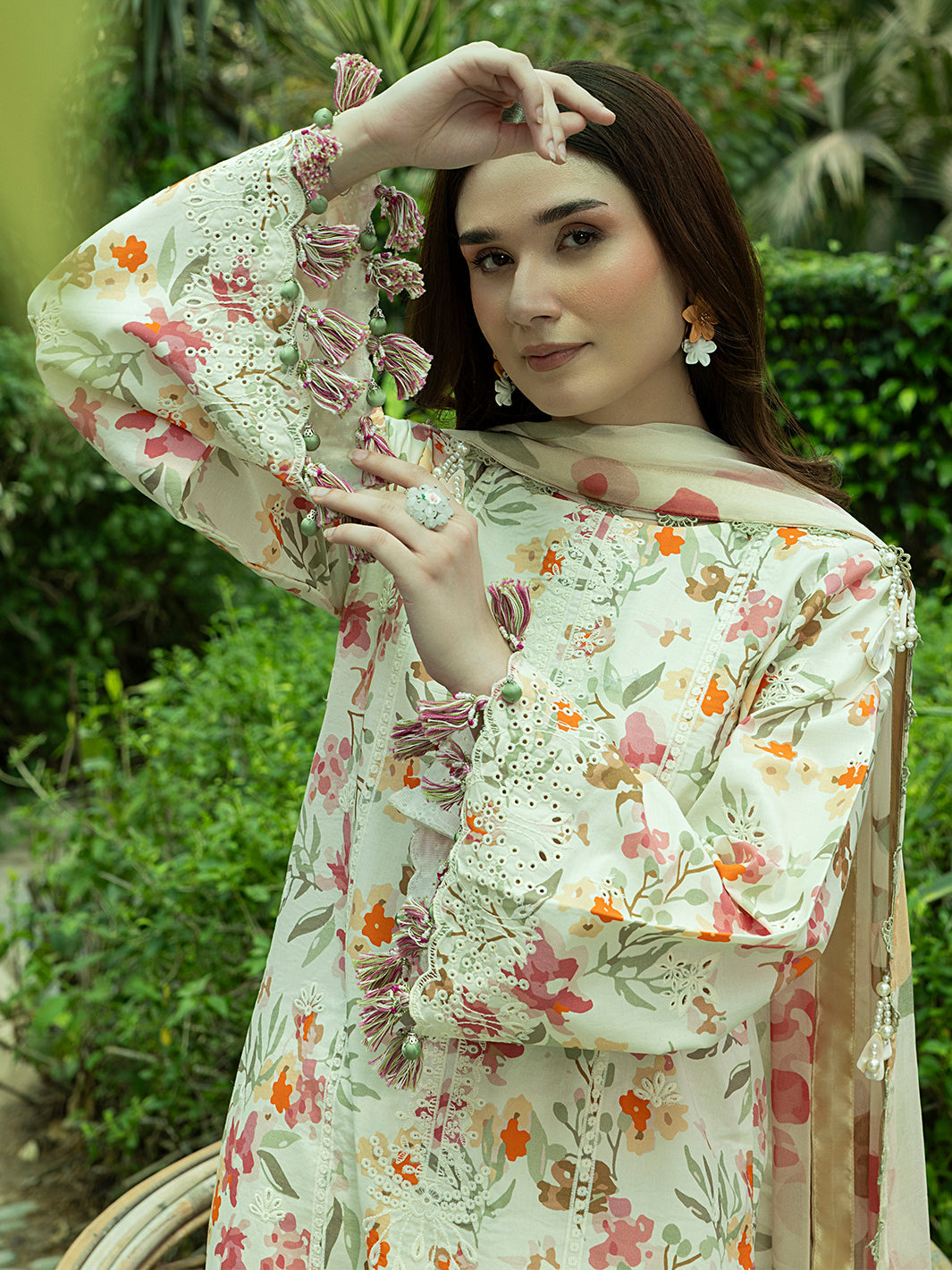 Wisteria – Soft Pastel 3-Piece Unstitched Lawn Suit For Women