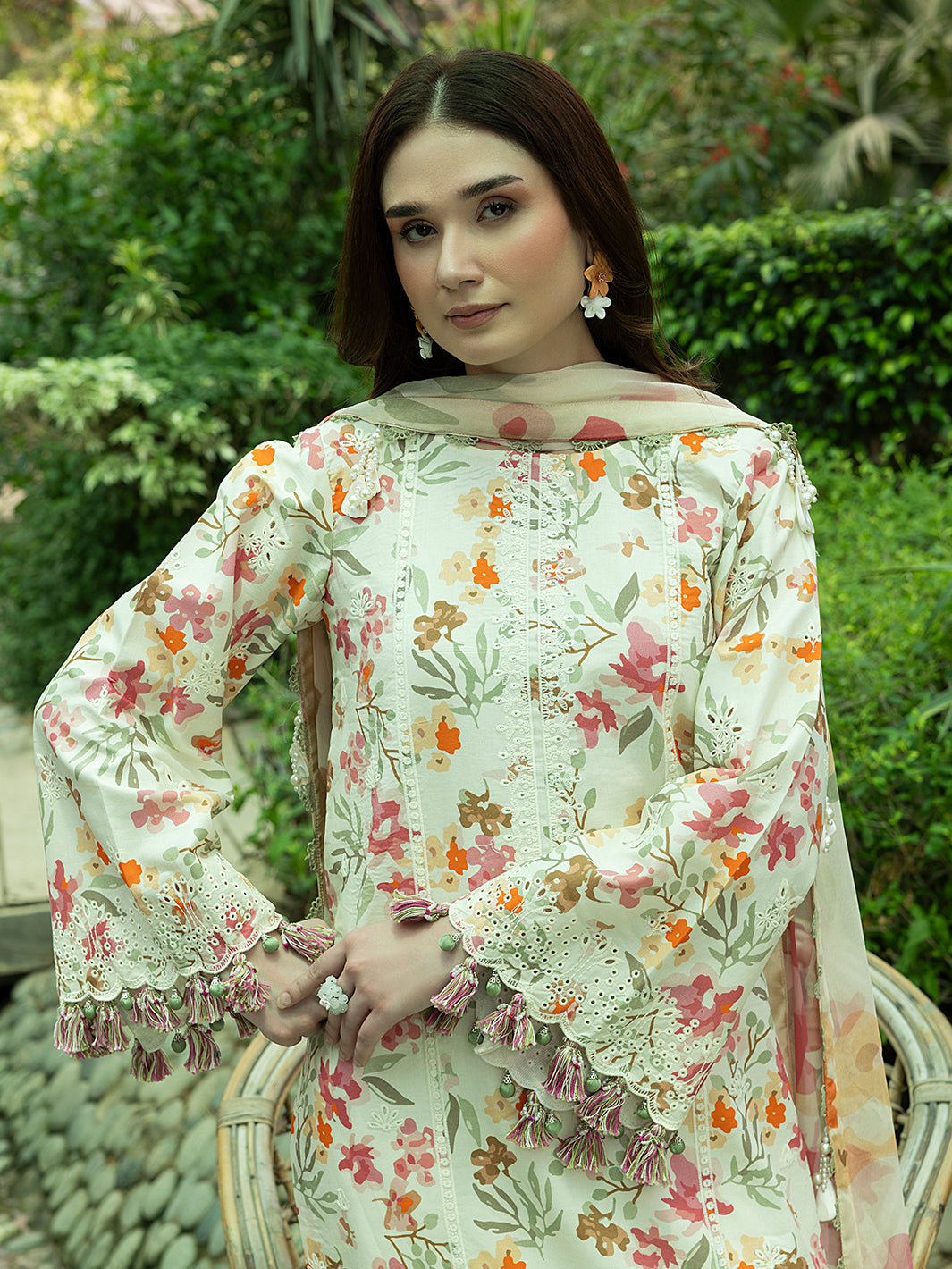 Wisteria – Soft Pastel 3-Piece Unstitched Lawn Suit For Women