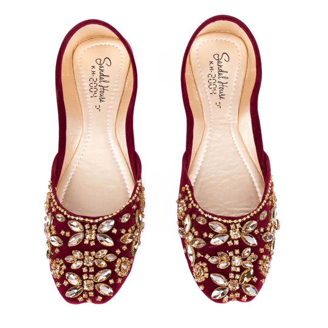 Kundan & Pearls Traditional Women Khussa