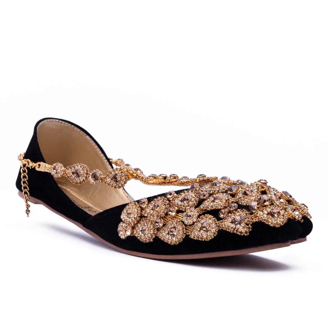 Bridal Anklet Women Khussa – Kundan on Lining