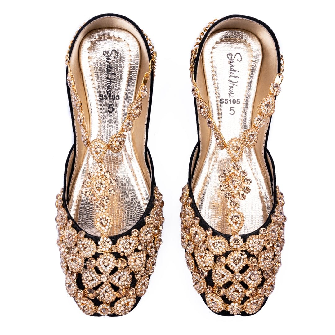 Bridal Anklet Women Khussa – Kundan on Lining