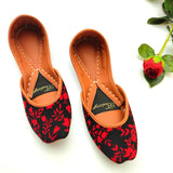Black Rose Casual Khussa For Women