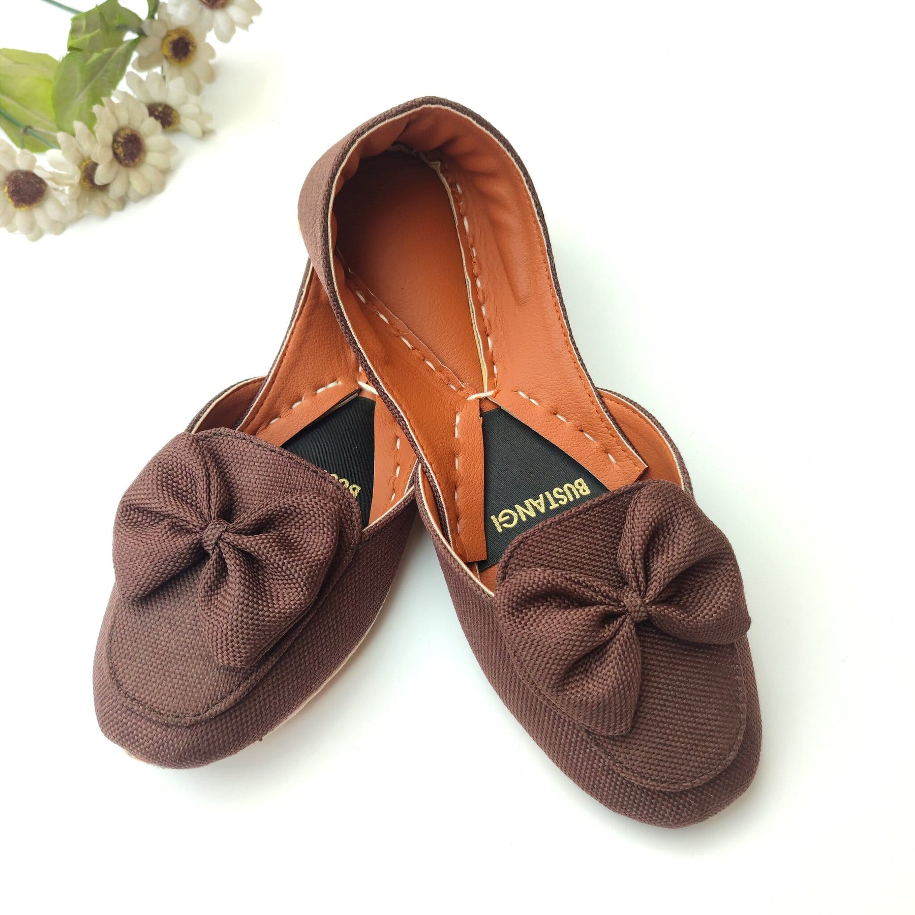Bow Collection Olive, Brown, Black, Maroon, Blue & Camel Khussa For Women