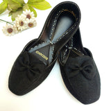 Bow Collection Olive, Brown, Black, Maroon, Blue & Camel Khussa For Women