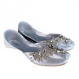 Bridal Multani Embroidered Women Khussa – Silver Pearls