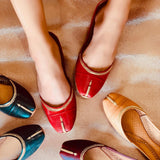 Solid Love Tilla Leather Women Khussa