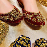 Kundan & Pearls Traditional Women Khussa