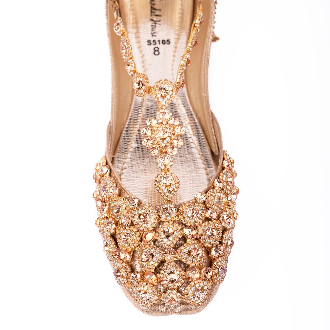 Bridal Anklet Women Khussa – Kundan on Lining