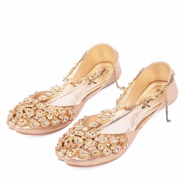 Bridal Anklet Women Khussa – Kundan on Lining