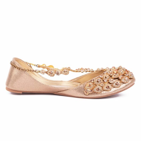Bridal Anklet Women Khussa – Kundan on Lining