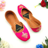 Floral Embroidery Khussa For Women