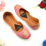 Floral Embroidery Khussa For Women
