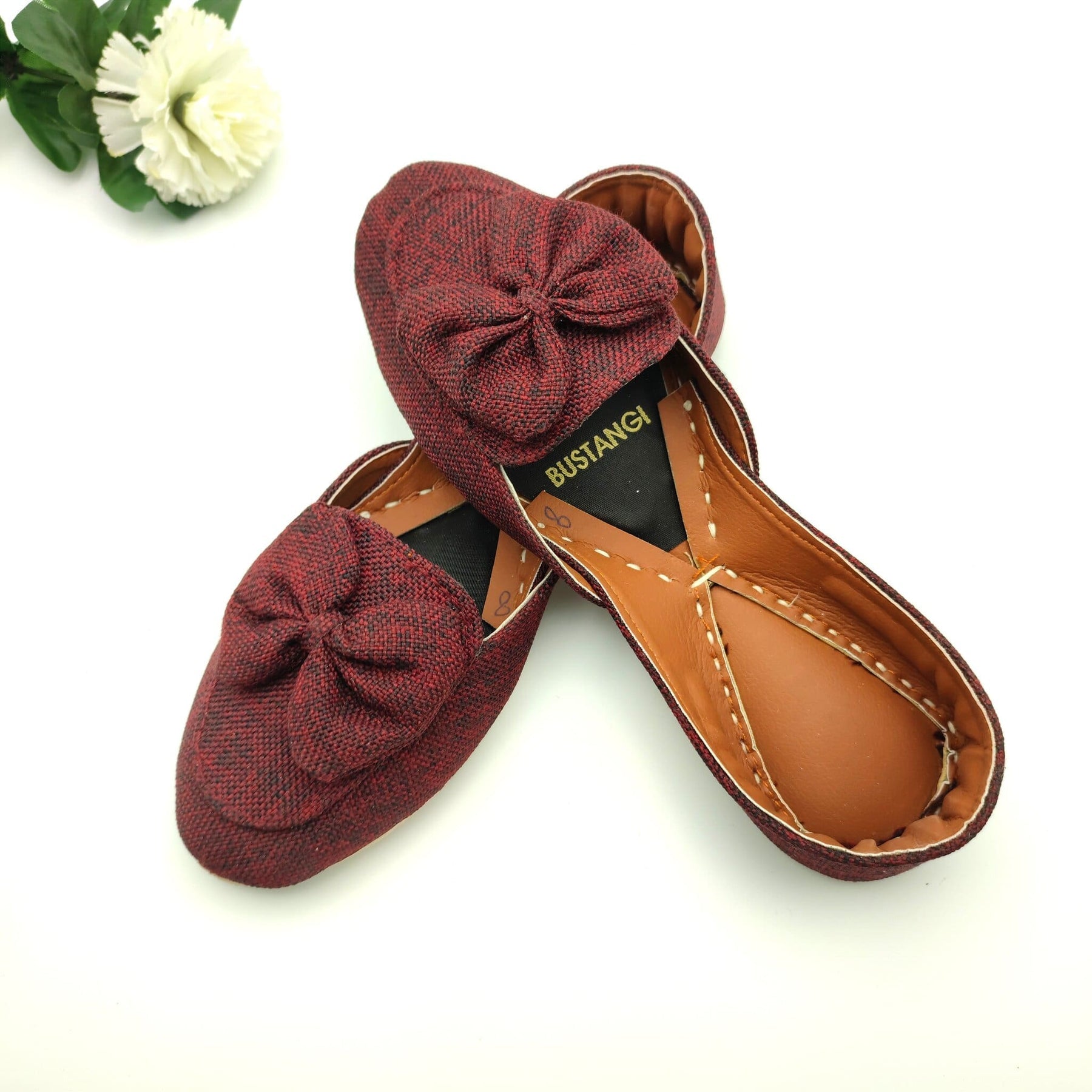 Bow Collection Olive, Brown, Black, Maroon, Blue & Camel Khussa For Women