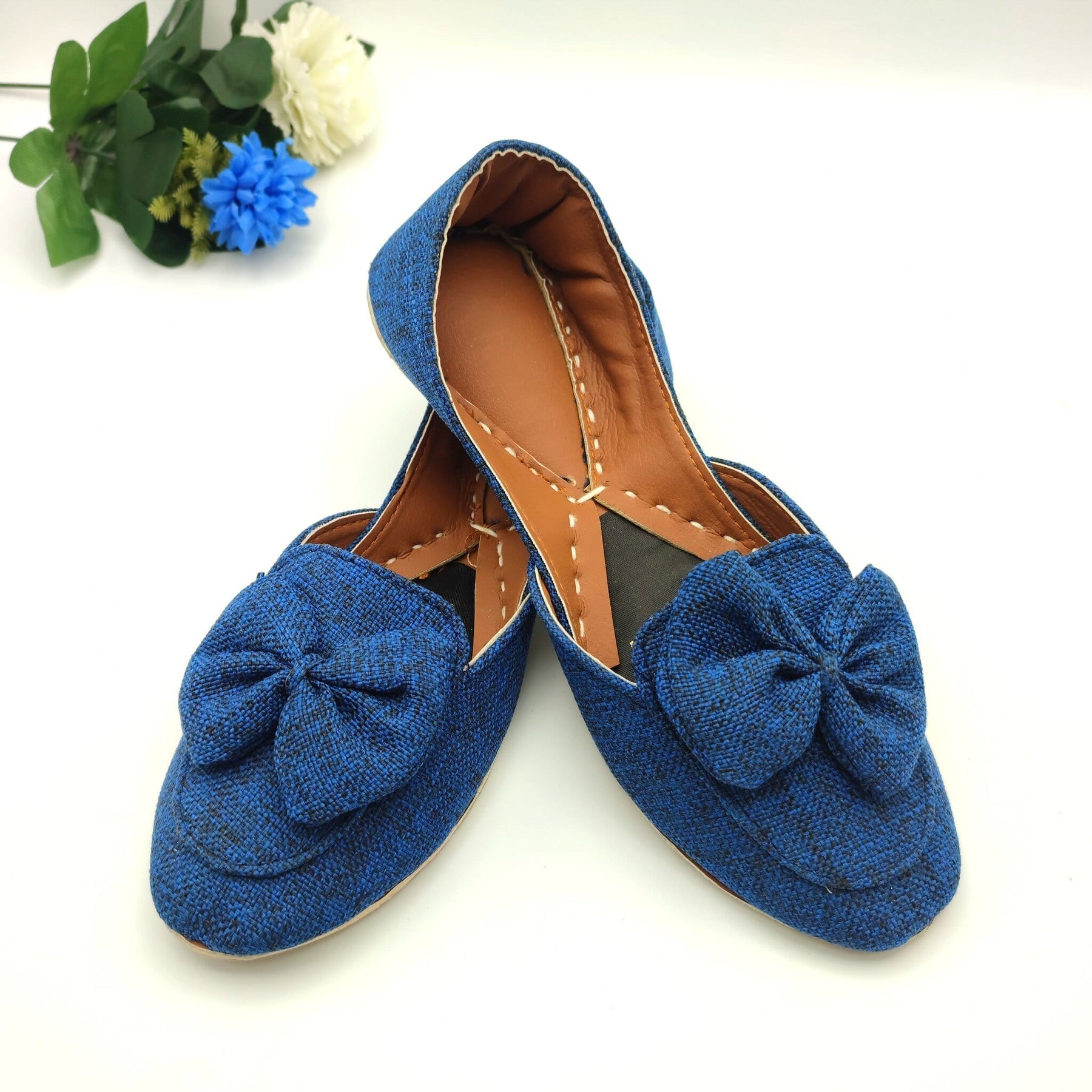 Bow Collection Olive, Brown, Black, Maroon, Blue & Camel Khussa For Women